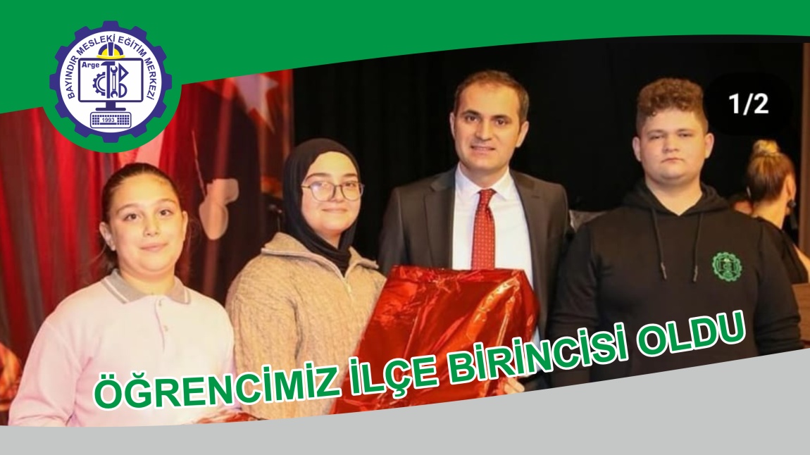 12.Sınıf Öğrencimiz Nezih ULUCAK İlçe 1.si Oldu